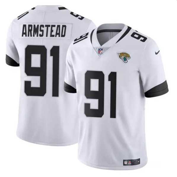 Men & Women & Youth Jacksonville Jaguars #91 Arik Armstead White Vapor Untouchable Limited Football Stitched Jersey->miami dolphins->NFL Jersey